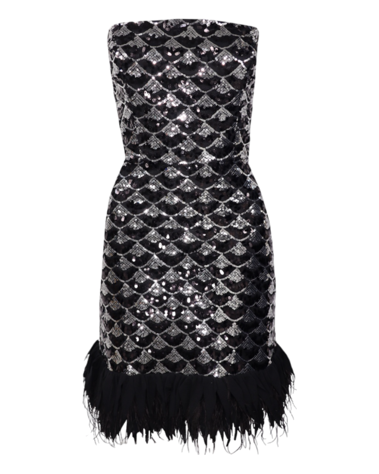 Mila Black Feather Top