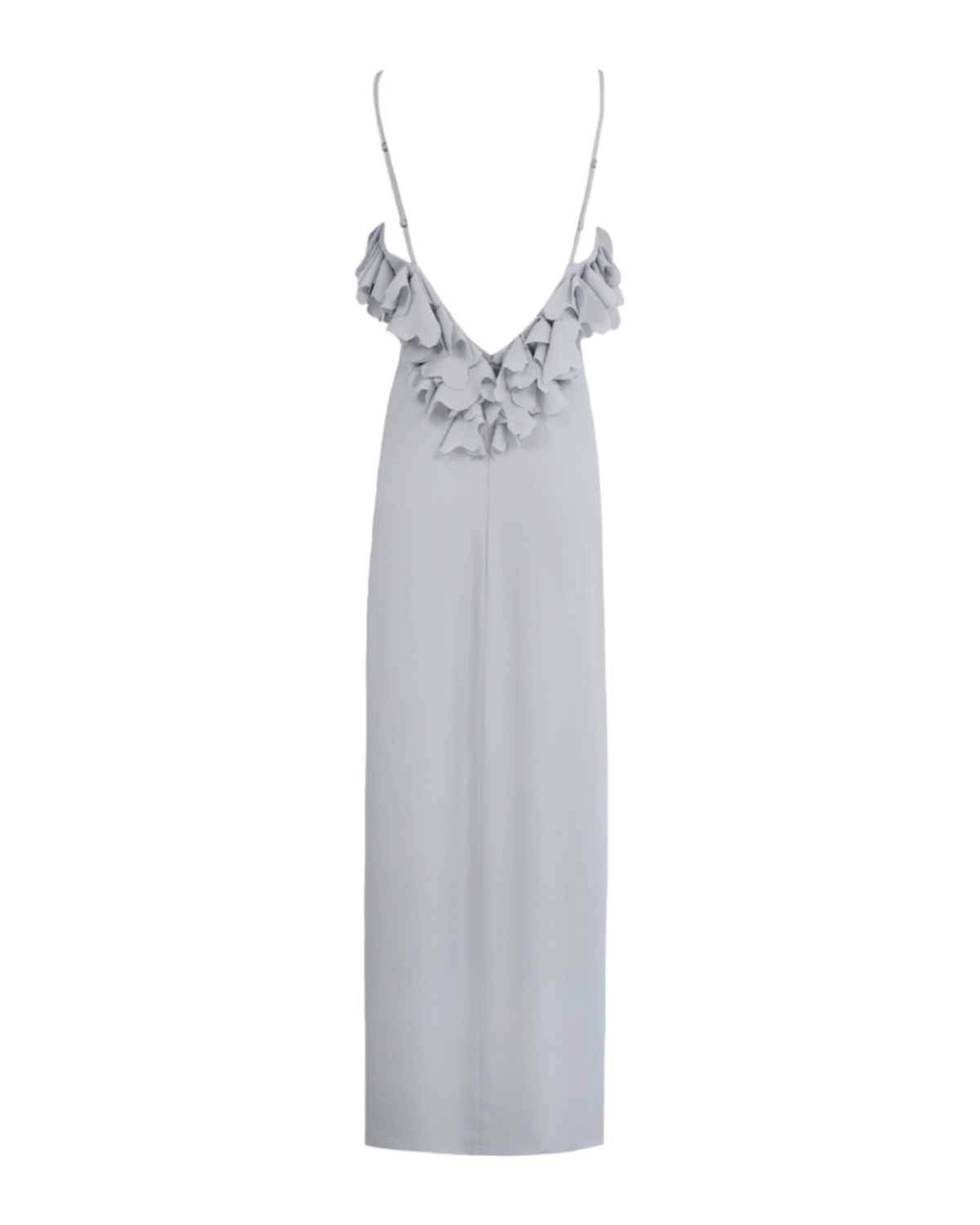 GRAY LUXURY LONG DRESS - 3