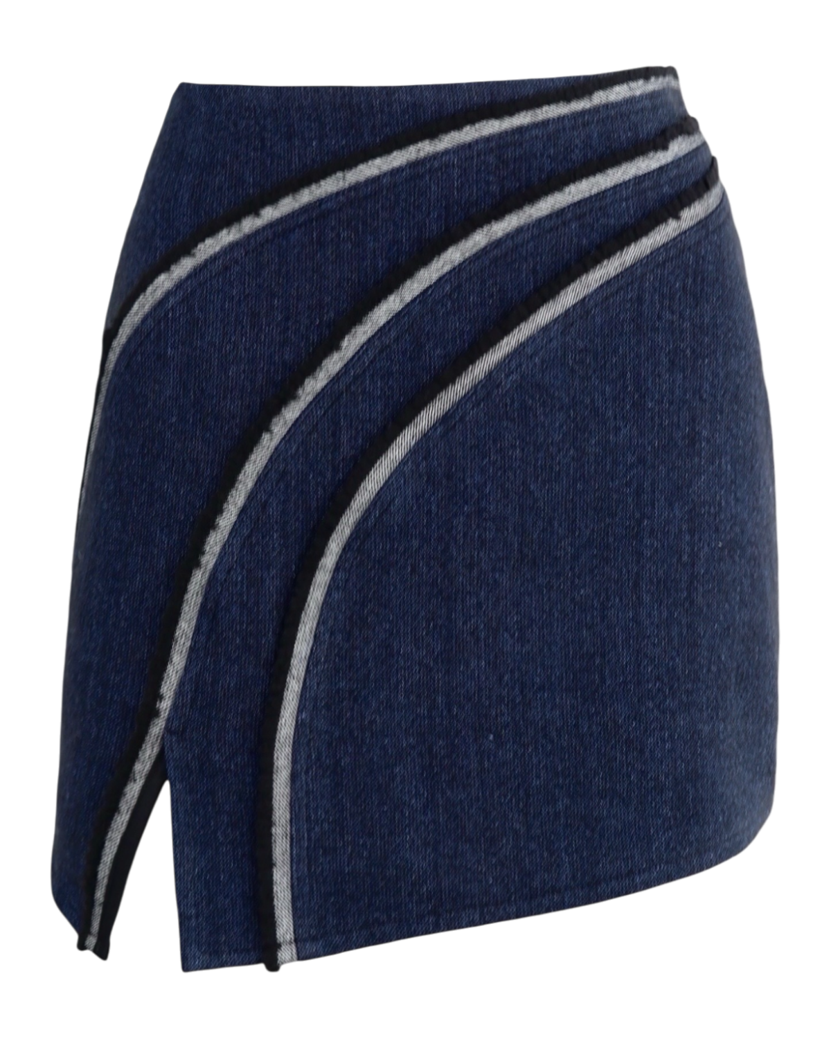 Пола Layered Denim Mini Skirt