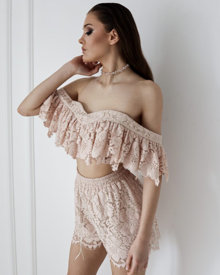 second img: Célie Lace Shorts