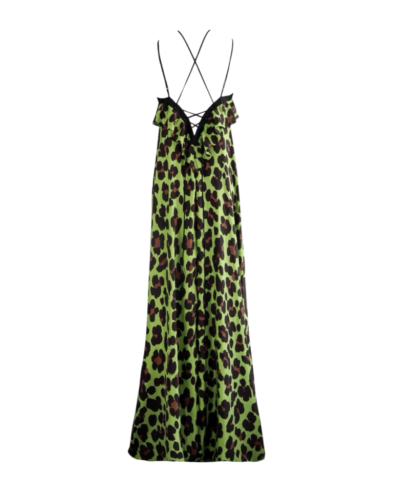 second img: Riviera Sauvage Lime Dress