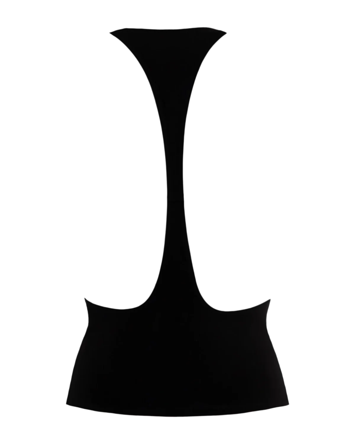 Top Noir cu spate deschis